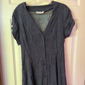 Rola’s Casual Swing Dress Navy With Dots Medium